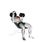 پرس کف دست دمبل روی میز شیبدار